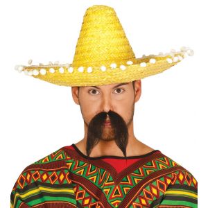 Sombrero mexicano amarillo 45 cm