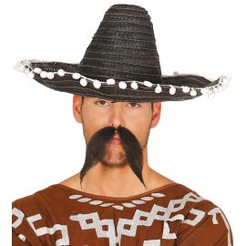 Sombrero mexicano negro 45 cm