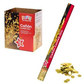 Cañon confetti oro 50 cm