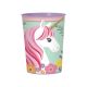 Vaso plastico unicornio