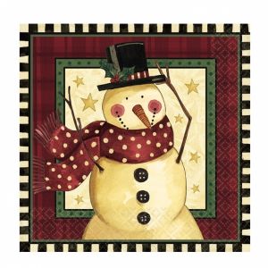 Servilletas navidad snowman 16 und