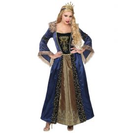 Disfraz princesa medieval azul