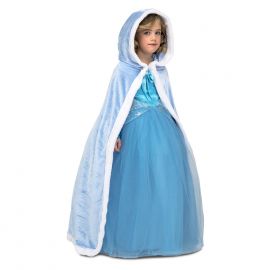 Capa princesa infantil azul