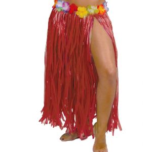Falda hawaiana rojo