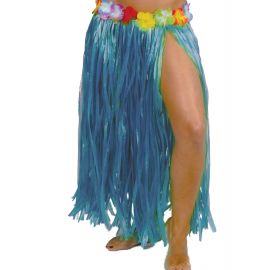 Falda hawaiana azul