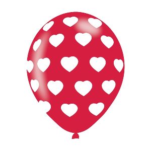 Globos polka corazones