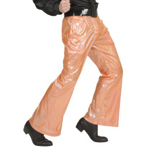 Pantalon naranja holografico
