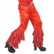 Pantalon rojo volantes con cinturon