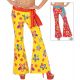 Pantalon acampanado con flores surt