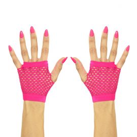 Guantes rosa fluor