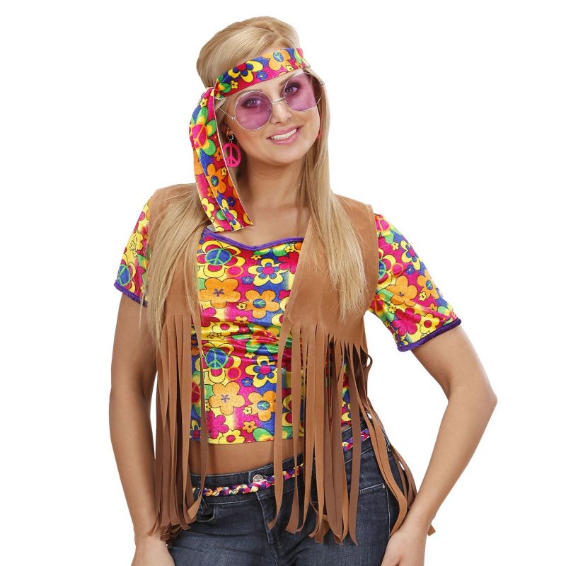 hippie con cinta para