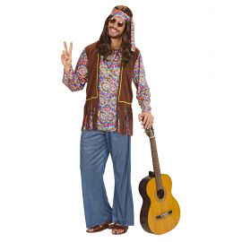 Disfraz hippie psicodelico chico