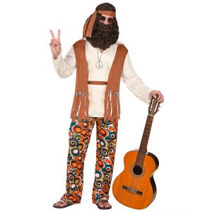 Disfraz hippie hombre multi 