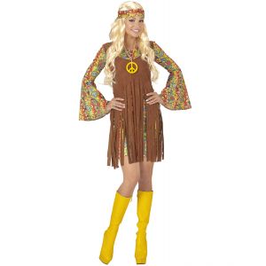 Disfraz hippie chica flecos