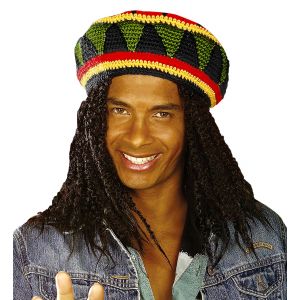 Gorro reggae con rastas