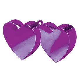 Peso doble corazon morado