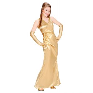 Vestido celebrity oro