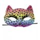 Mascara leopardo arcoiris