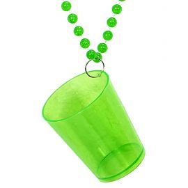 Collar con vaso verde