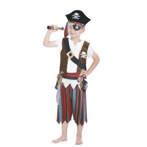 Disfraz pirata con accesorios 3-6