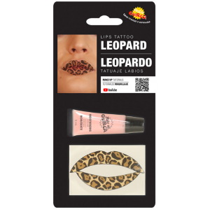 Tatuaje labios leopardo