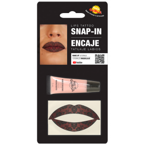 Tatuaje labios encaje