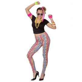 Disfraz chica años 80 con leggins