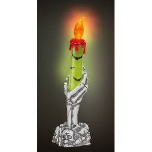 Candelabro mano esqueleto 20cm