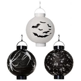 Farolillo halloween con luz surt 20cm