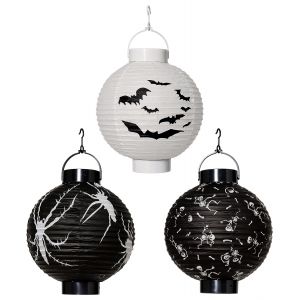 Farolillo halloween con luz surt 20cm