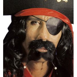 Bigote pirata perlas