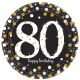 Platos celebracion 80 cumple oro