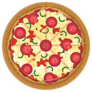 Platos pizza pack 8 23 cm