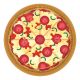 Platos pizza postre pack 8 18cm