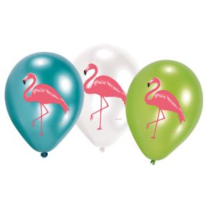 Globos flamenco rosa pack 6