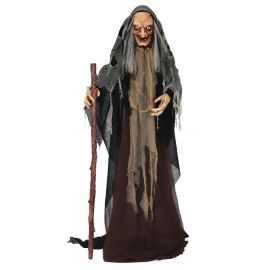 Bruja baston luz son y mov 150cm