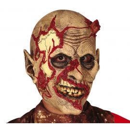 Mascara zombie con estaca latex