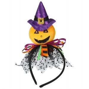 Diadema calabaza con sombrero