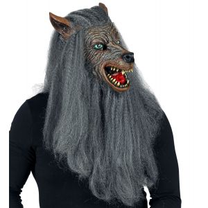 Mascara hombre lobo con pelo