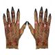 Guantes manos de zombie