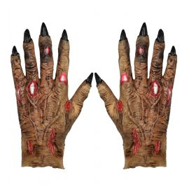 Guantes manos de zombie