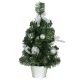 Arbol decorado plata 30cm