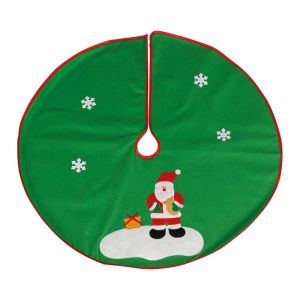 Pie de arbol verde papa noel 90cm