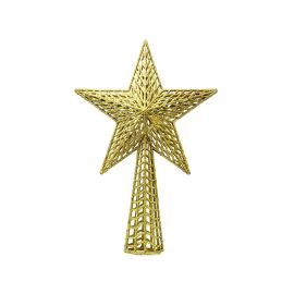 Remate arbol estrella oro 37cm