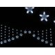 Cortina estrellas led 150cm blanco