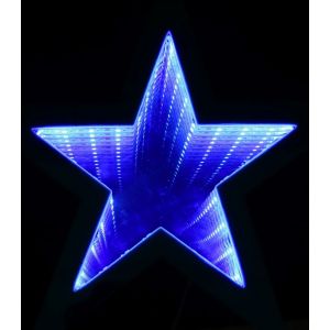 Estrella luz infinita 35cm azul
