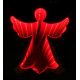 Angel luz infinita 20cm rojo