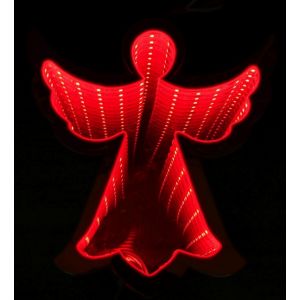 Angel luz infinita 20cm rojo