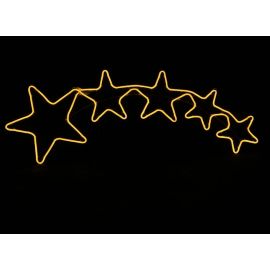 Silueta 5 estrellas led 102x37cm