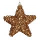 Pack 3 estrellas escarcha oro 6cm